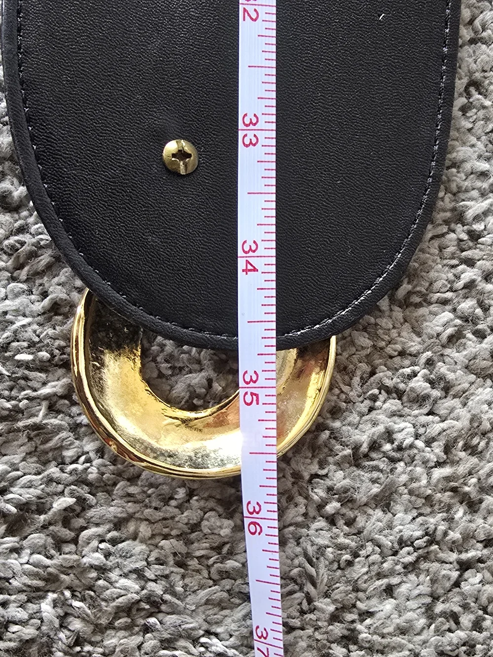 Authentic Vintage 80s Snakeskin Belt – Gold Tone Clasp